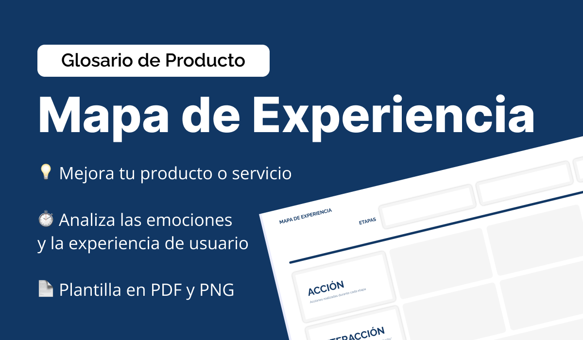 plantilla descargable mapa de experiencia de usuario