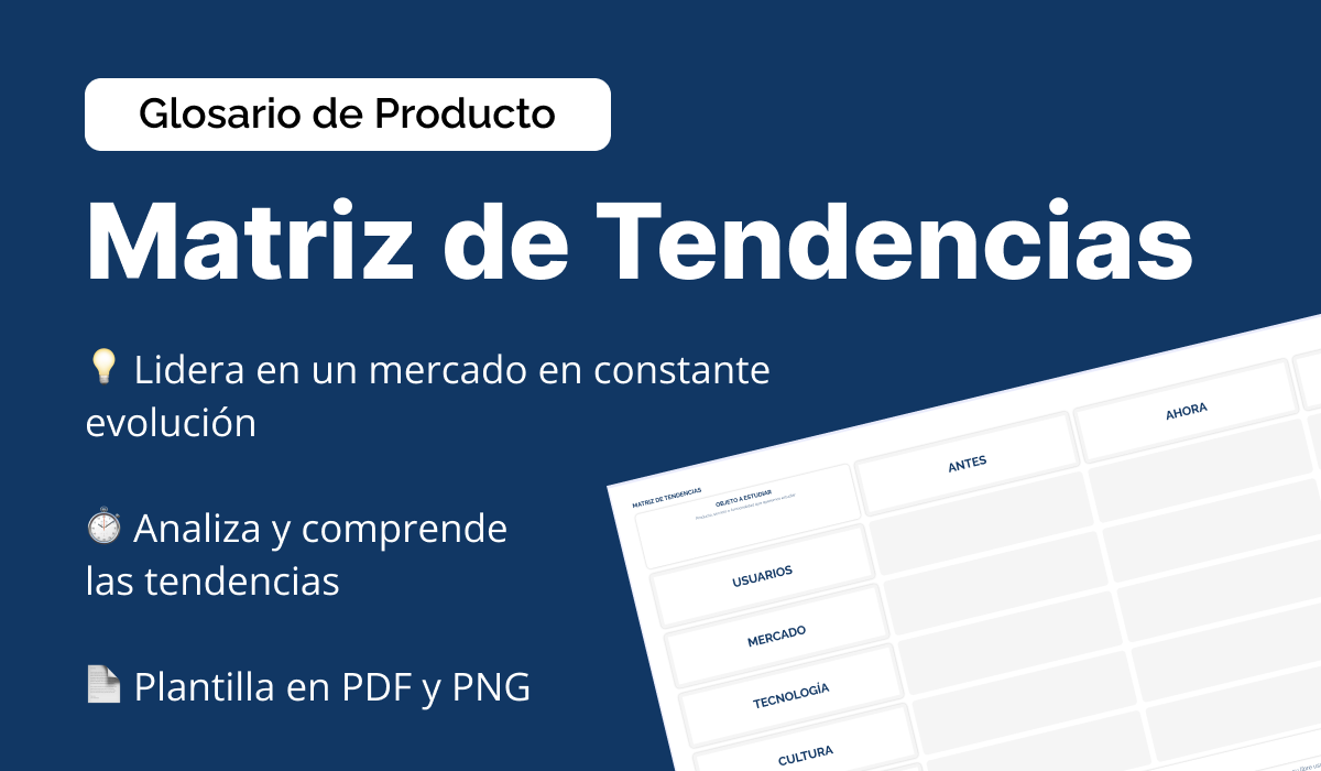 plantilla descargable matriz de tendencias