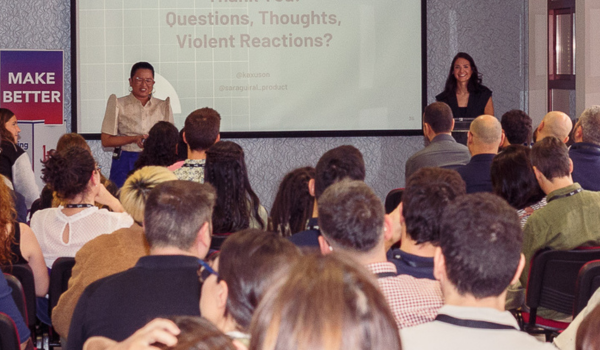 Kax Uson, Head of Product en Adevinta, y Sara Guiral, Product Manager en Hubspot